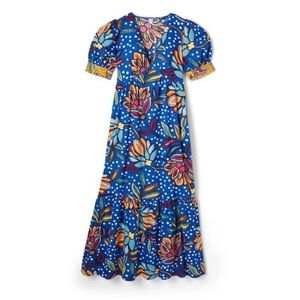 Tabitha Brown x Target Cotton Floral Puff-Sleeve Maxi Dress